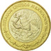 Coin, Mexico, 10 Pesos, 2001, Mexico City, AU(50-53), Bi-Metallic, KM:636