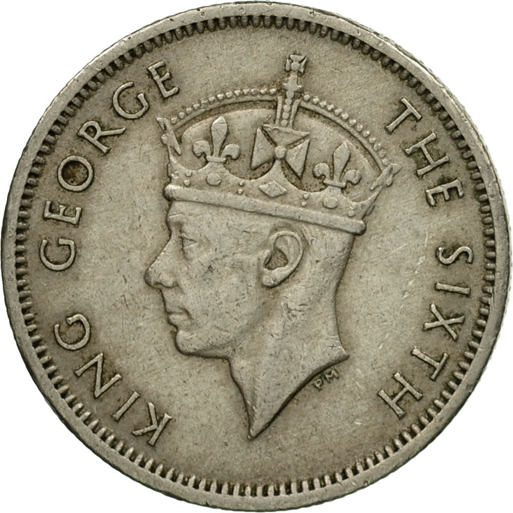 Coin, MALAYA, 10 Cents, 1948, EF(40-45), Copper-nickel, KM:8