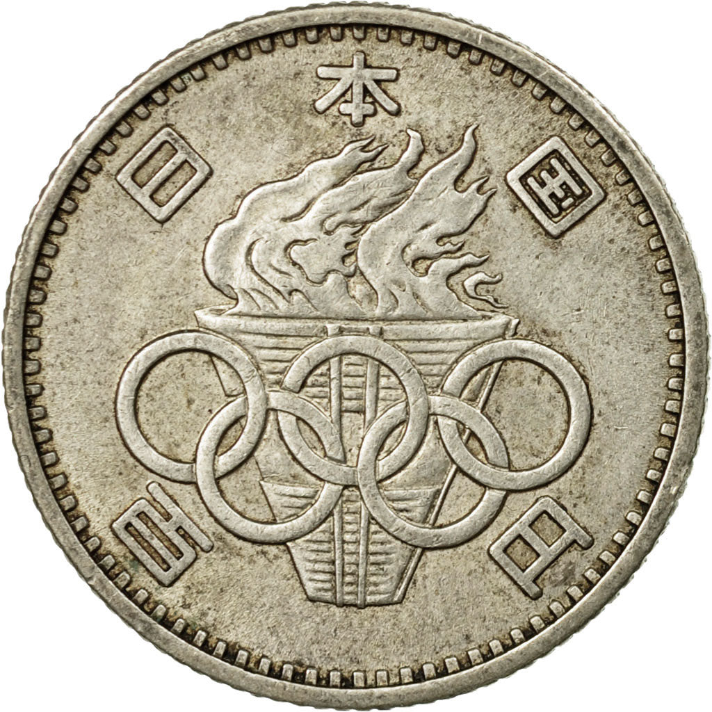 Coin, Japan, Hirohito, 100 Yen, 1964, VF(30-35), Silver, KM:79