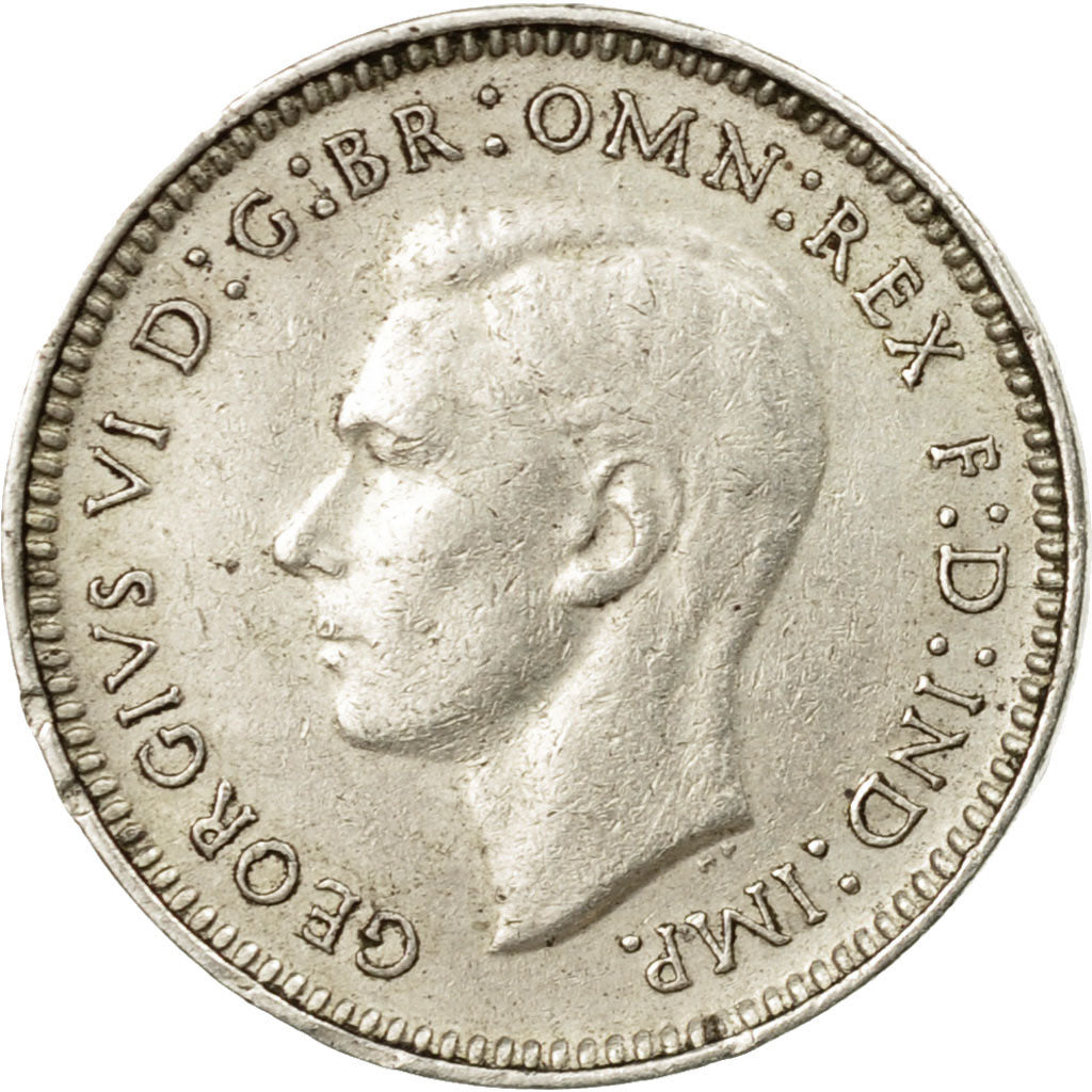 Coin, Australia, George VI, Threepence, 1938, EF(40-45), Silver, KM:37