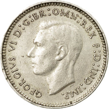Coin, Australia, George VI, Threepence, 1938, EF(40-45), Silver, KM:37