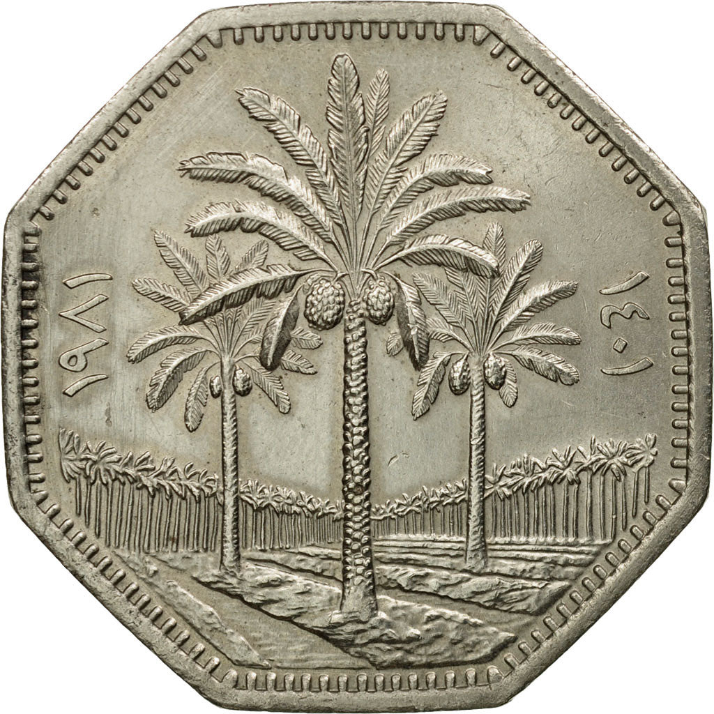 Coin, Iraq, 250 Fils, 1981, EF(40-45), Copper-nickel, KM:147