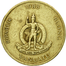 Coin, Vanuatu, 100 Vatu, 1988, Paris, VF(30-35), Nickel-brass, KM:9