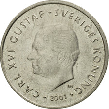 Münze, Schweden, Carl XVI Gustaf, Krona, 2001, Eskilstuna, SS, Copper-nickel