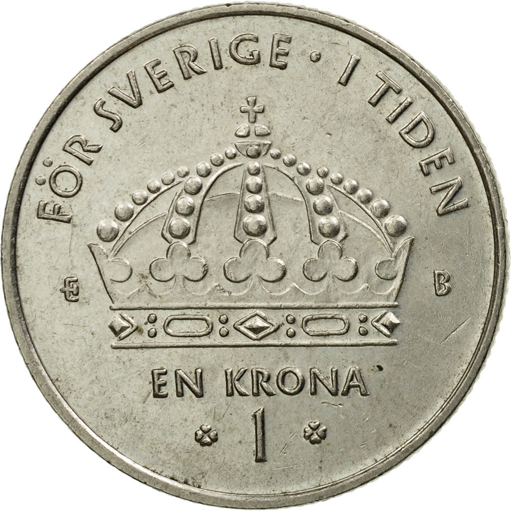 Münze, Schweden, Carl XVI Gustaf, Krona, 2001, Eskilstuna, SS, Copper-nickel