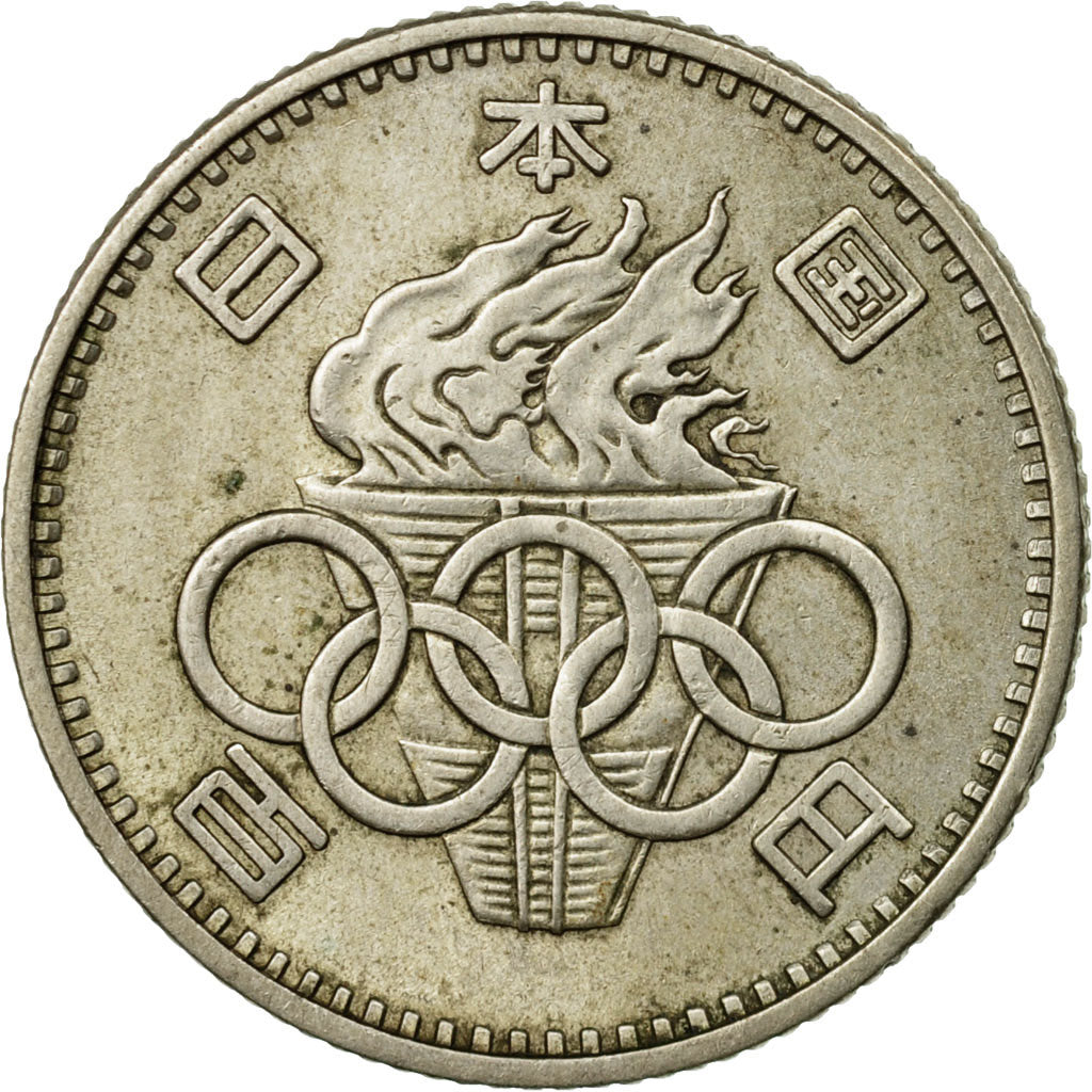 Coin, Japan, Hirohito, 100 Yen, 1964, VF(30-35), Silver, KM:79