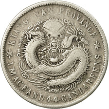 Coin, China, KIANGNAN, Hs, 20 Cents, 1911, EF(40-45), Silver, KM:147
