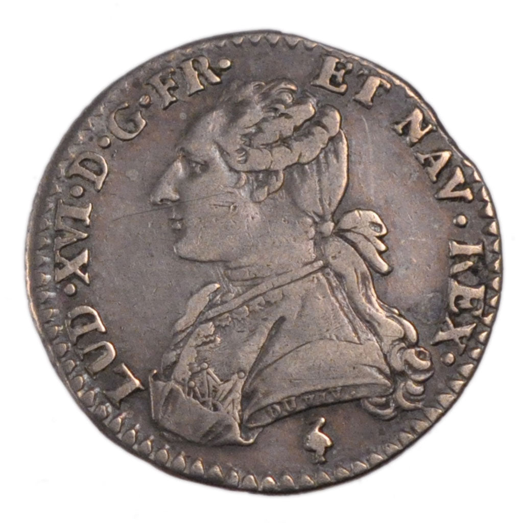 FRANCE, 1/10 Écu, 12 Sols, 1/10 ECU, 1783, Paris, KM #568.1, AU(50-53), Silver, 