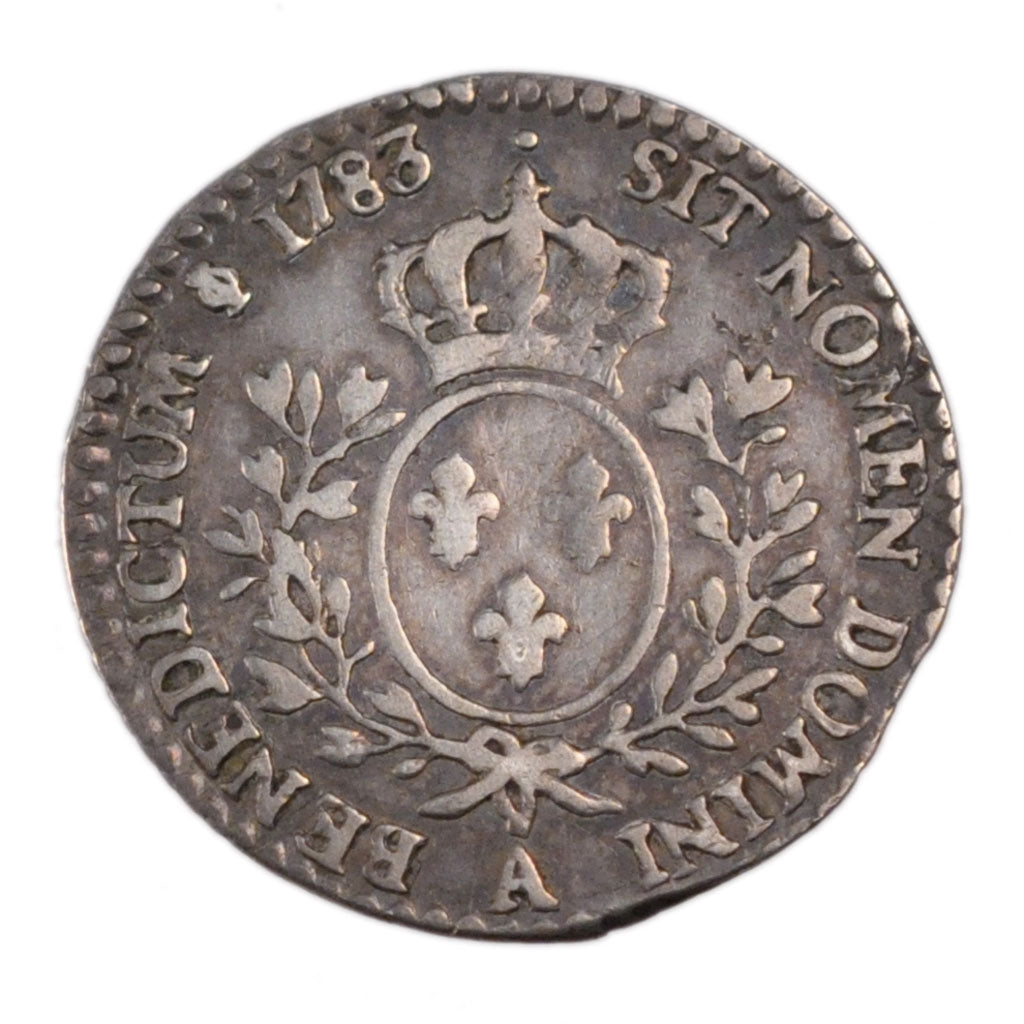 FRANCE, 1/10 Écu, 12 Sols, 1/10 ECU, 1783, Paris, KM #568.1, AU(50-53), Silver, 