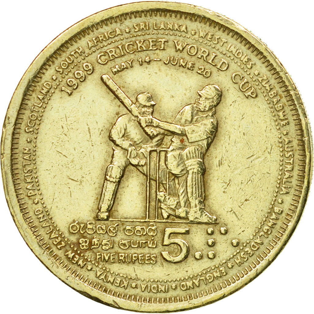 Coin, Sri Lanka, 5 Rupees, 1999, EF(40-45), Aluminum-Bronze, KM:161