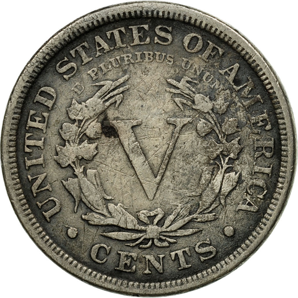 Moneta, USA, Liberty Nickel, 5 Cents, 1889, U.S. Mint, Philadelphia, VF(30-35)