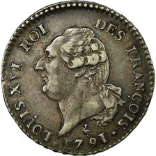 Coin, France, Louis XVI, 15 sols françois, 1791, Paris, KM:604.1