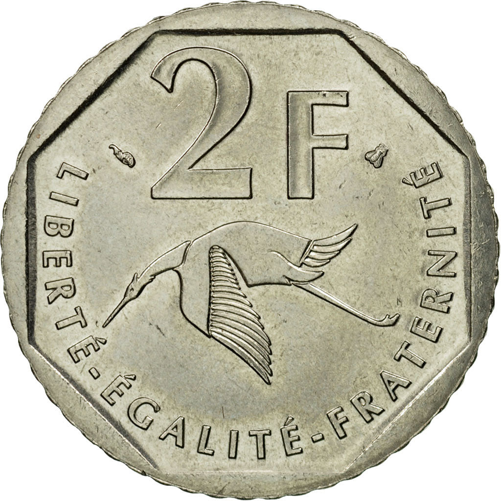 Coin, France, Guynemer, 2 Francs, 1997, Paris, AU(50-53), Nickel, KM:1187, Le