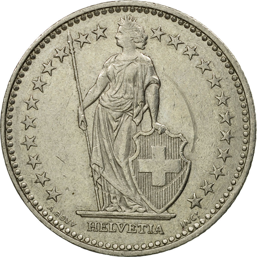 Coin, Switzerland, Franc, 1994, Bern, EF(40-45), Copper-nickel, KM:24a.3