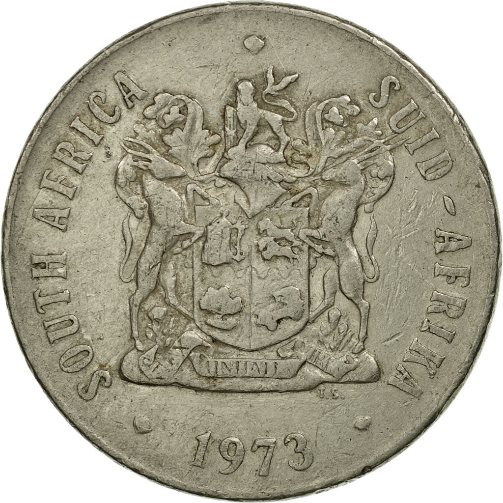 Monnaie, Afrique du Sud, 50 Cents, 1973, TTB, Nickel, KM:87