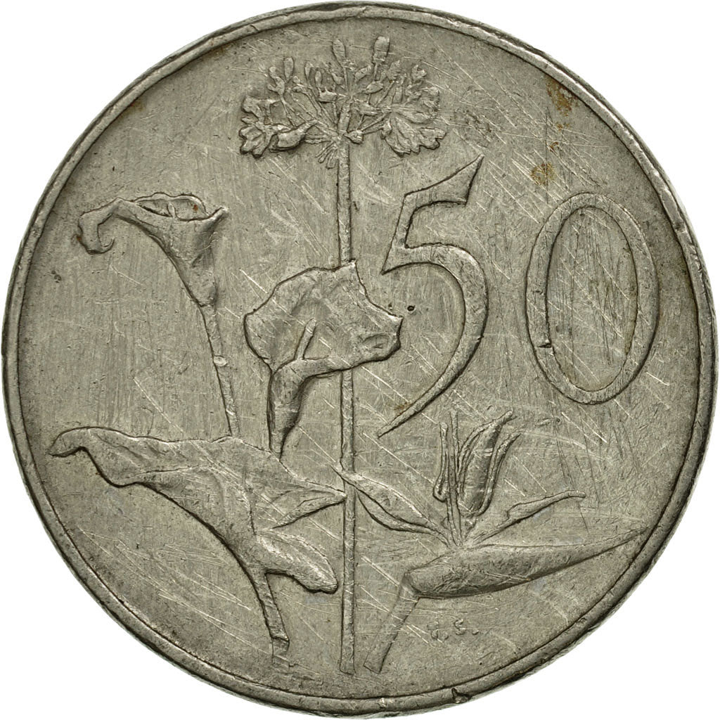 Monnaie, Afrique du Sud, 50 Cents, 1973, TTB, Nickel, KM:87