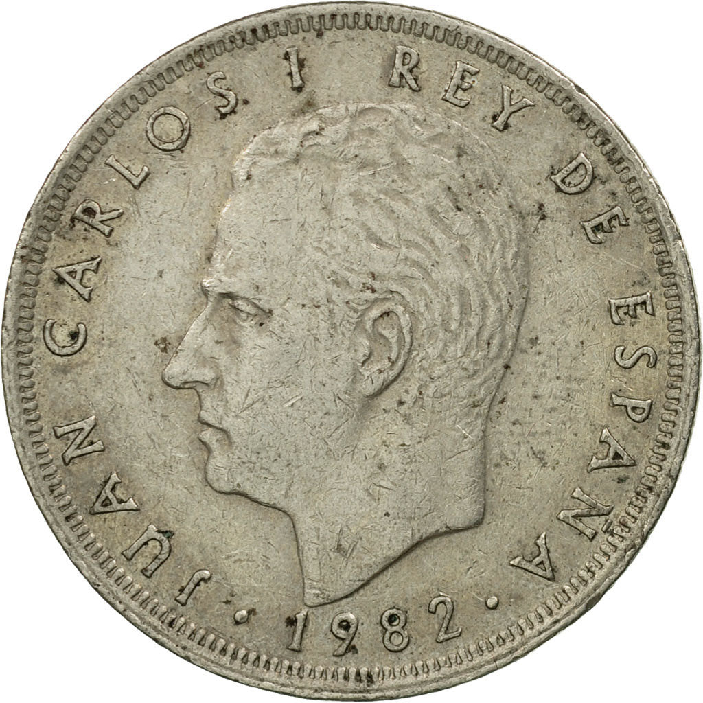 Munten, Spanje, Juan Carlos I, 25 Pesetas, 1982, FR, Copper-nickel, KM:824