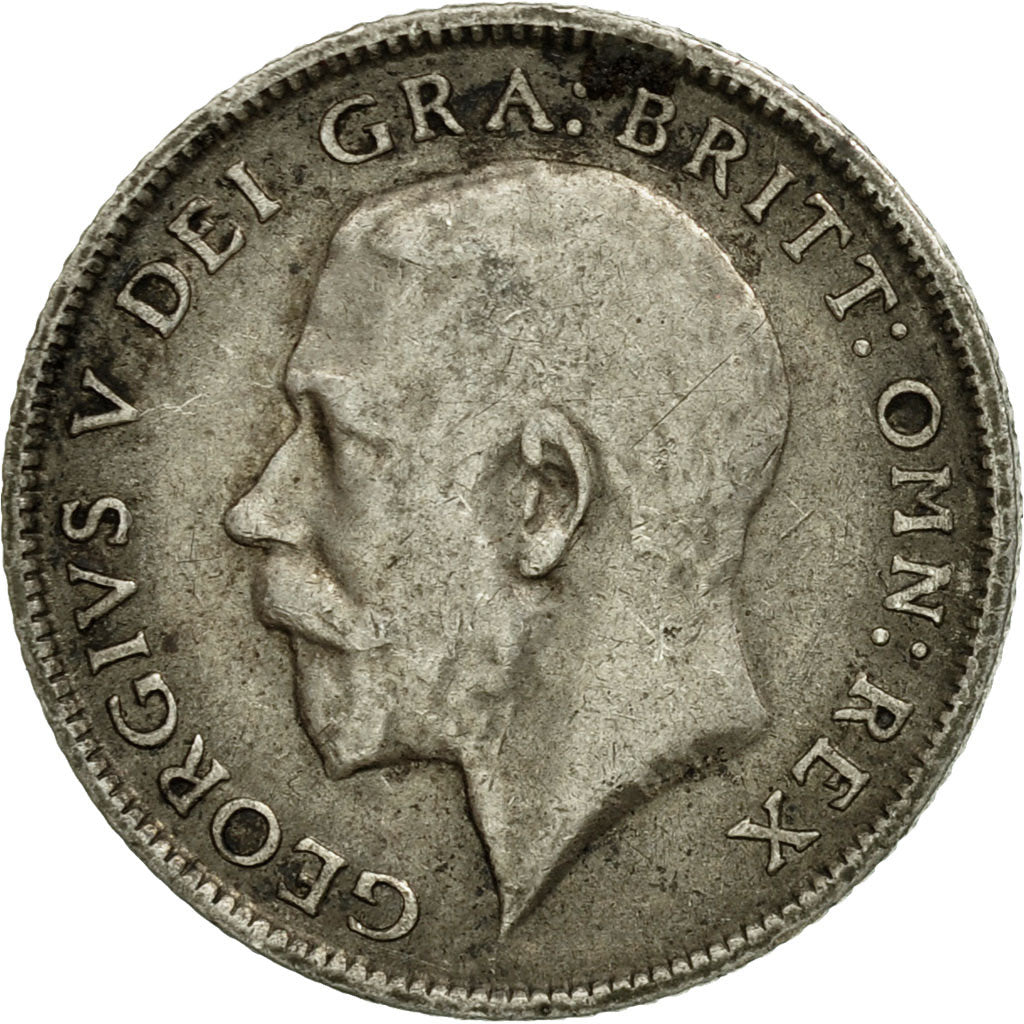 Coin, Great Britain, George V, 6 Pence, 1914, EF(40-45), Silver, KM:815