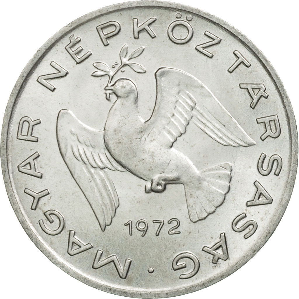 Coin, Hungary, 10 Filler, 1972, Budapest, AU(55-58), Aluminum, KM:572