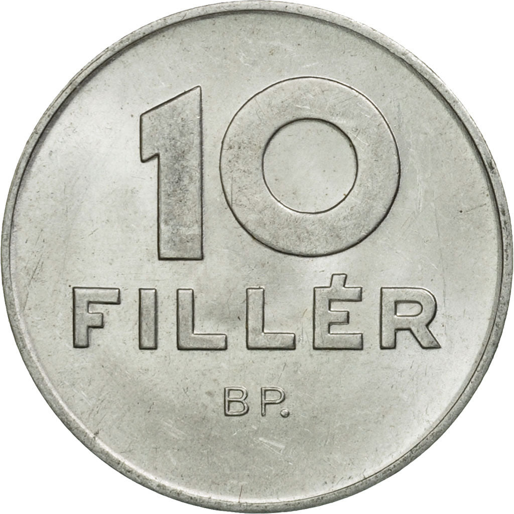 Coin, Hungary, 10 Filler, 1972, Budapest, AU(55-58), Aluminum, KM:572