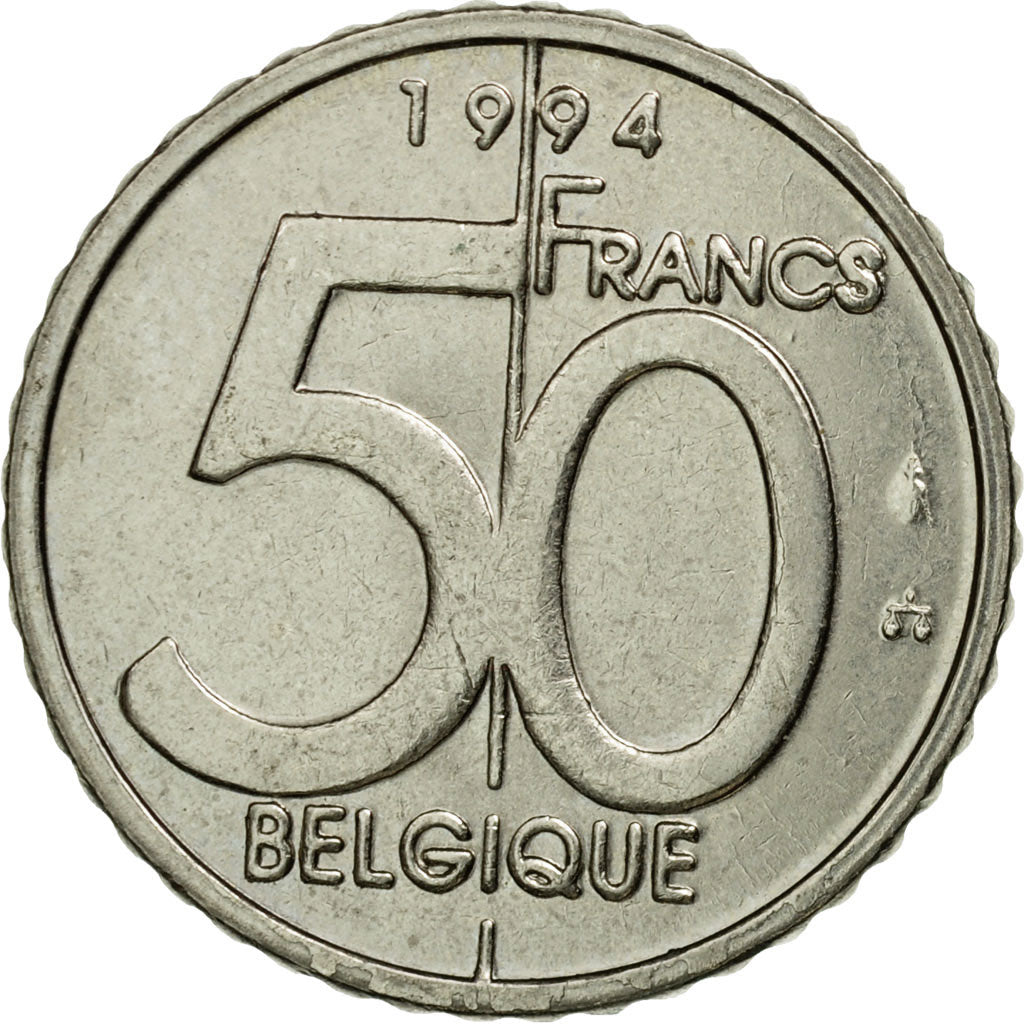 Coin, Belgium, Albert II, 50 Francs, 50 Frank, 1994, Brussels, EF(40-45)