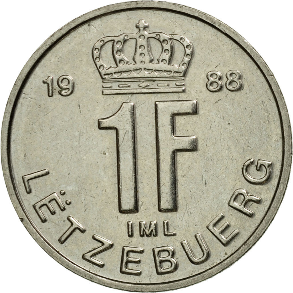 Münze, Luxemburg, Jean, Franc, 1988, SS, Nickel plated steel, KM:63