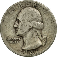 Coin, United States, Washington Quarter, Quarter, 1941, U.S. Mint, Philadelphia