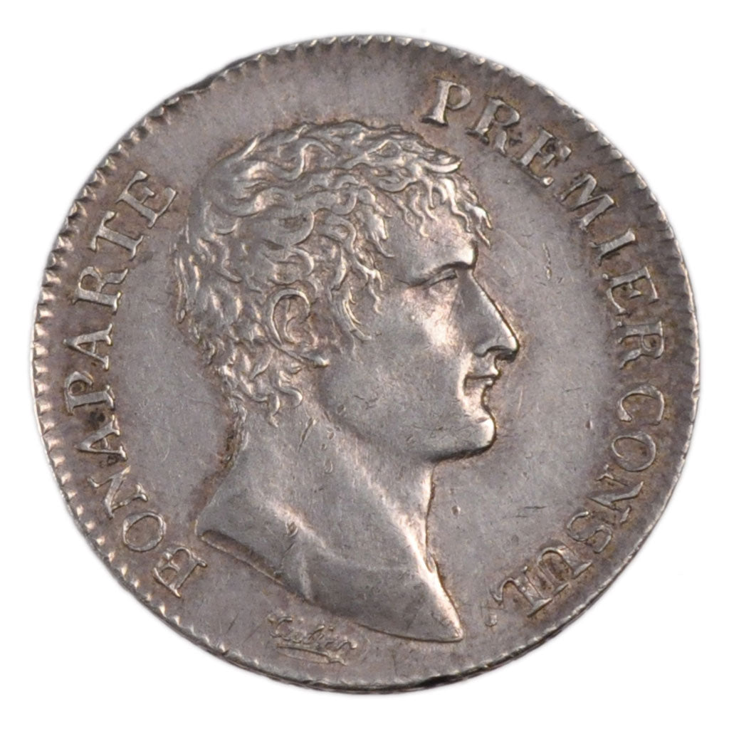 FRANCE, Napoléon I, Franc, 1803, Paris, KM #649.1, AU(55-58), Silver, Gadoury #.