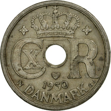 Monnaie, Danemark, Christian X, 25 Öre, 1930, Copenhagen, TTB, Copper-nickel