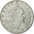Moneda, Italia, 50 Lire, 1957, Rome, MBC, Acero inoxidable, KM:95.1