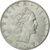 Moneda, Italia, 50 Lire, 1957, Rome, MBC, Acero inoxidable, KM:95.1