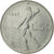 Moneda, Italia, 50 Lire, 1957, Rome, MBC, Acero inoxidable, KM:95.1