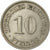 Moneda, ALEMANIA - IMPERIO, Wilhelm II, 10 Pfennig, 1906, Hamburg, MBC, Cobre -