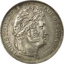 France, Louis-Philippe I, Franc, 1847, Paris, Silver, AU(55-58), Gadoury:453