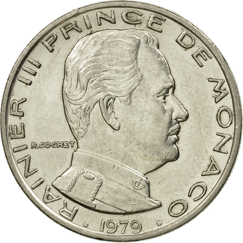 Münze, Monaco, Rainier III, Franc, 1979, VZ, Nickel, KM:140, Gadoury:MC 150