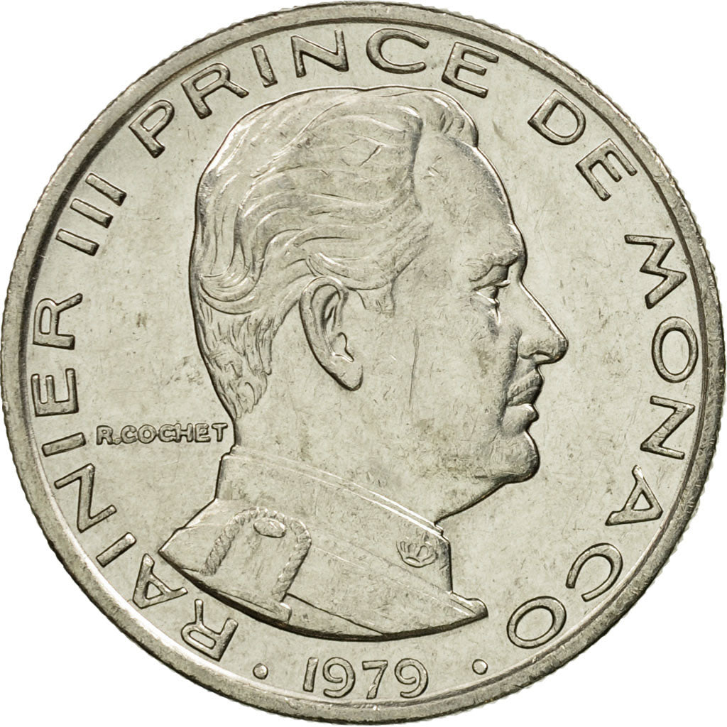 Münze, Monaco, Rainier III, Franc, 1979, SS+, Nickel, KM:140, Gadoury:MC 150