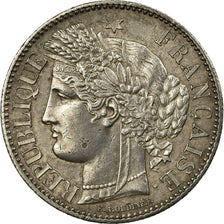 Moneta, Francja, Cérès, 2 Francs, 1849, Paris, AU(55-58), Srebro, KM:760.1