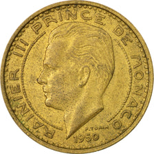 Coin, Monaco, Rainier III, 50 Francs, Cinquante, 1950, VF(30-35)