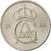 Monnaie, Suède, Gustaf VI, 25 Öre, 1968, SUP, Copper-nickel, KM:836