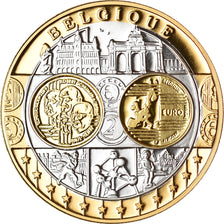 Belgium, Medal, L'Europe, Politics, Society, War, MS(65-70), Silver