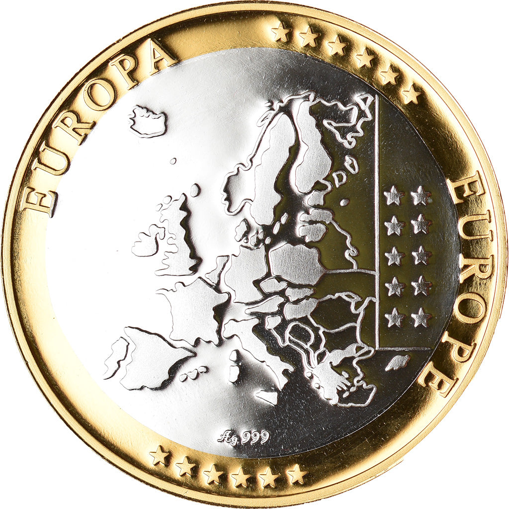 Belgium, Medal, L'Europe, Politics, Society, War, MS(65-70), Silver