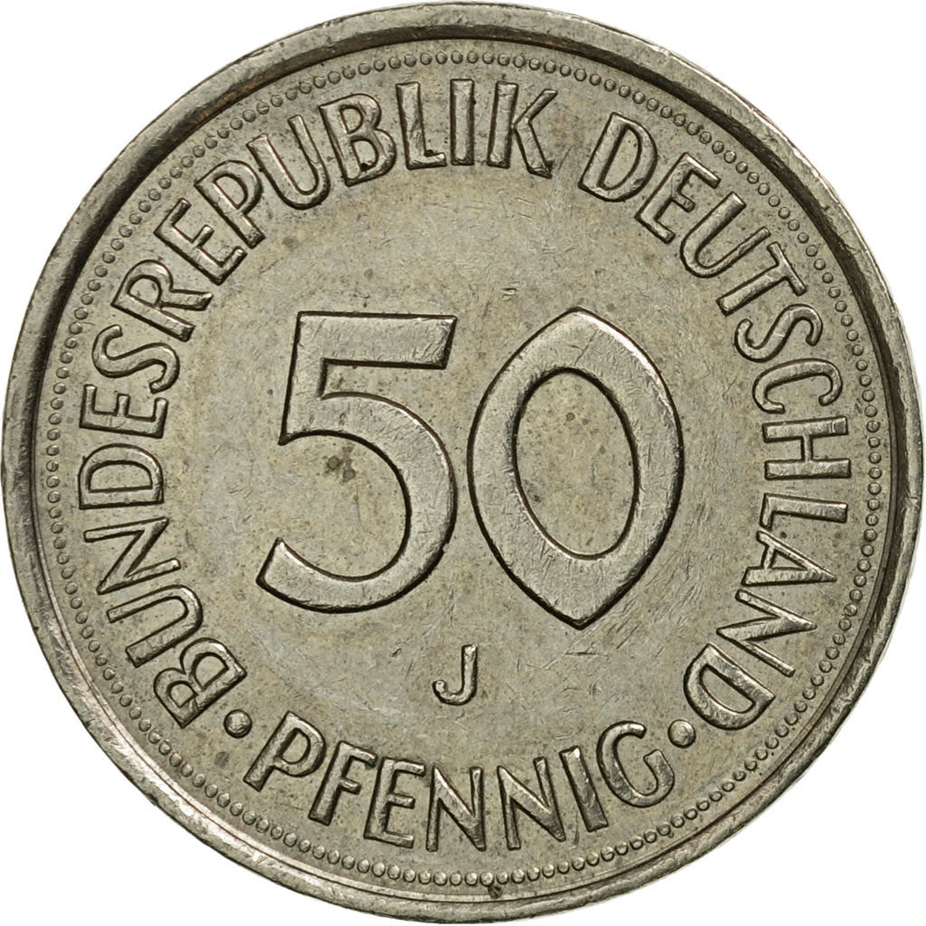 Munten, Federale Duitse Republiek, 50 Pfennig, 1990, Hambourg, ZF