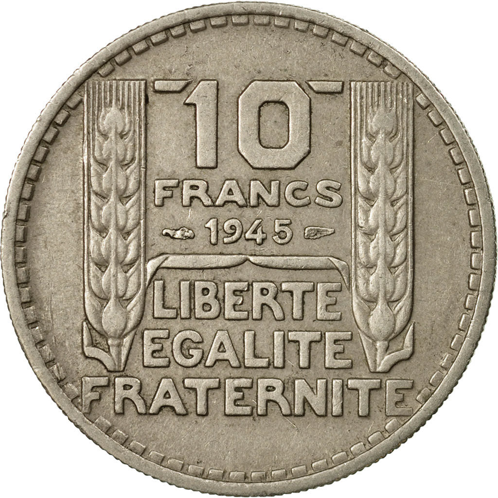 Monnaie, France, Turin, 10 Francs, 1945, Paris, TTB, Copper-nickel, KM:908.1, Le