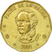 Coin, Dominican Republic, Peso, 2000, AU(50-53), Brass, KM:80.2