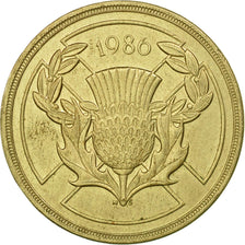 Moneta, Gran Bretagna, Elizabeth II, 2 Pounds, 1986, BB+, Nichel-ottone, KM:947