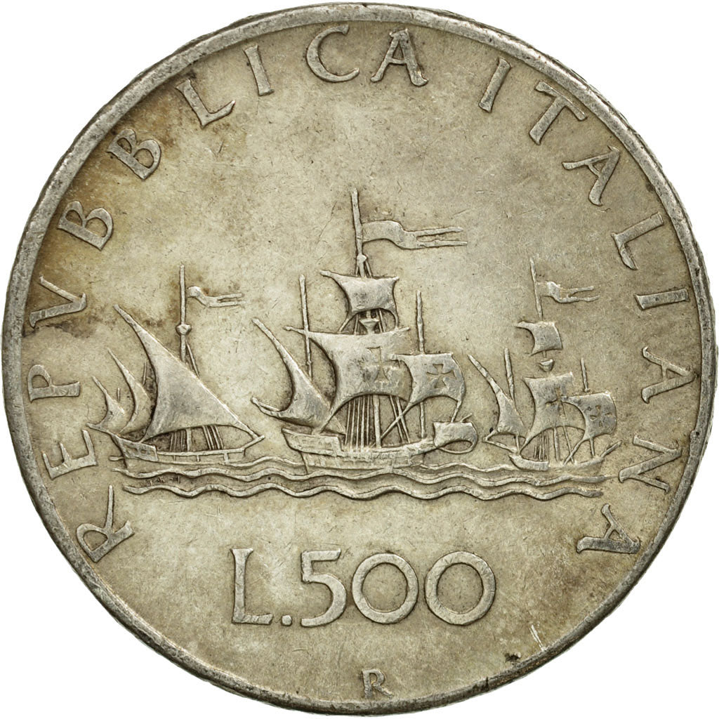 Coin, Italy, 500 Lire, 1958, Rome, EF(40-45), Silver, KM:98