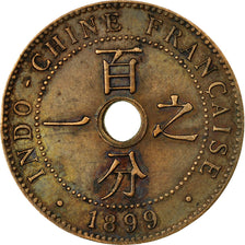 Coin, FRENCH INDO-CHINA, Cent, 1899, Paris, EF(40-45), Bronze, KM:8