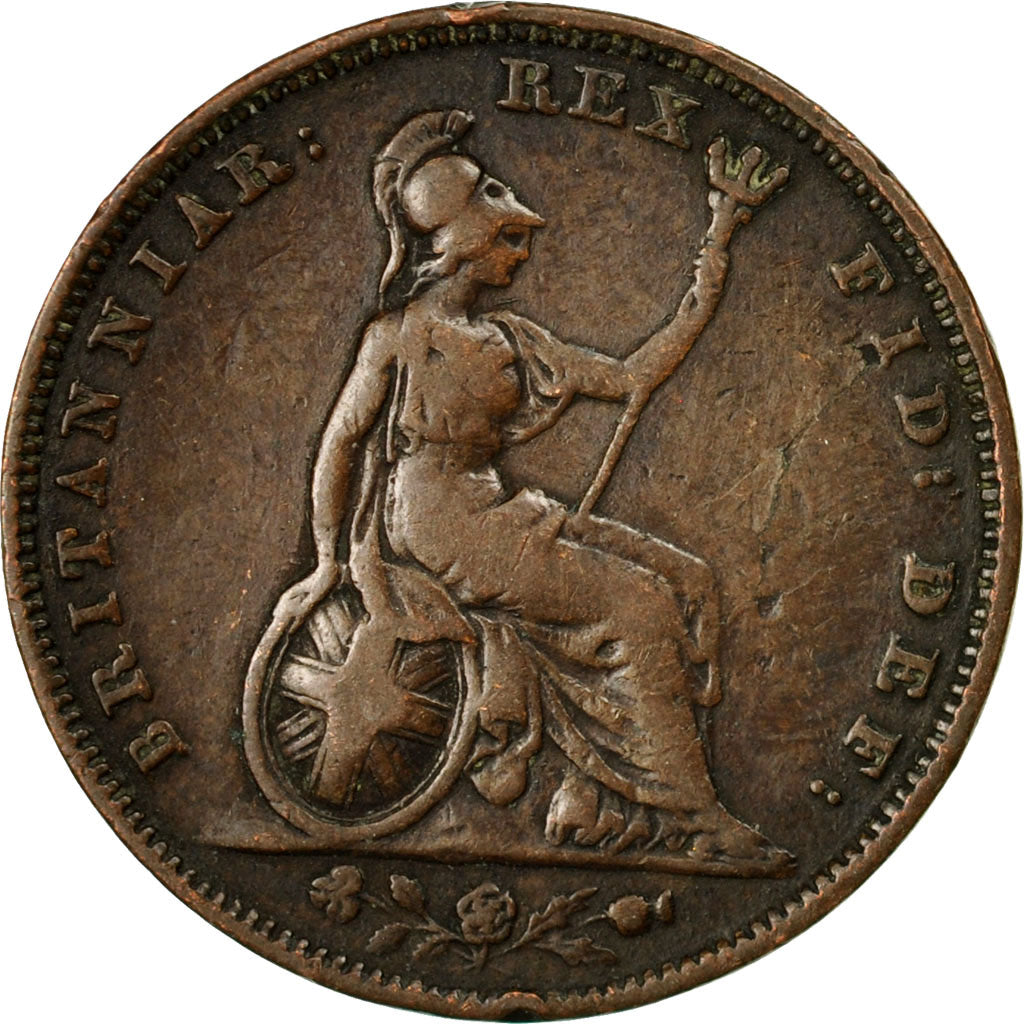 Coin, Great Britain, George IV, Penny, 1826, VF(30-35), Copper, KM:693