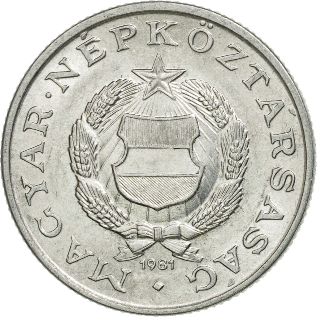 Coin, Hungary, Forint, 1981, Budapest, AU(50-53), Aluminum, KM:575