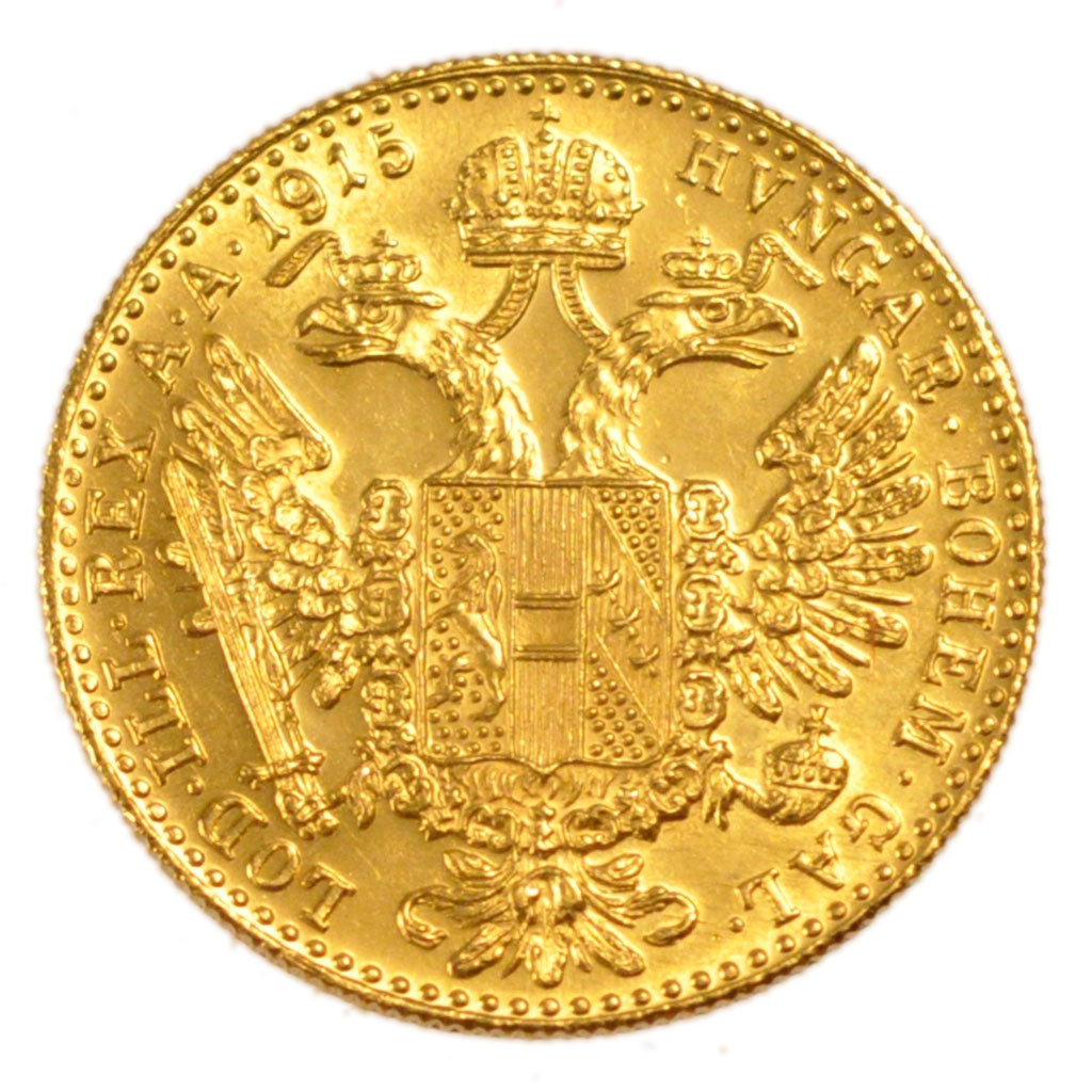 Austria, Ducat, 1915, KM #2267, MS(60-62), Gold, 3.50
